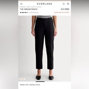 Everlane THE DREAM PANT Black Dress Pants Size Medium